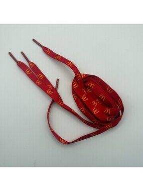 McDonald’s Laces for Shoes Sneakers Red Yellow 44" Red
